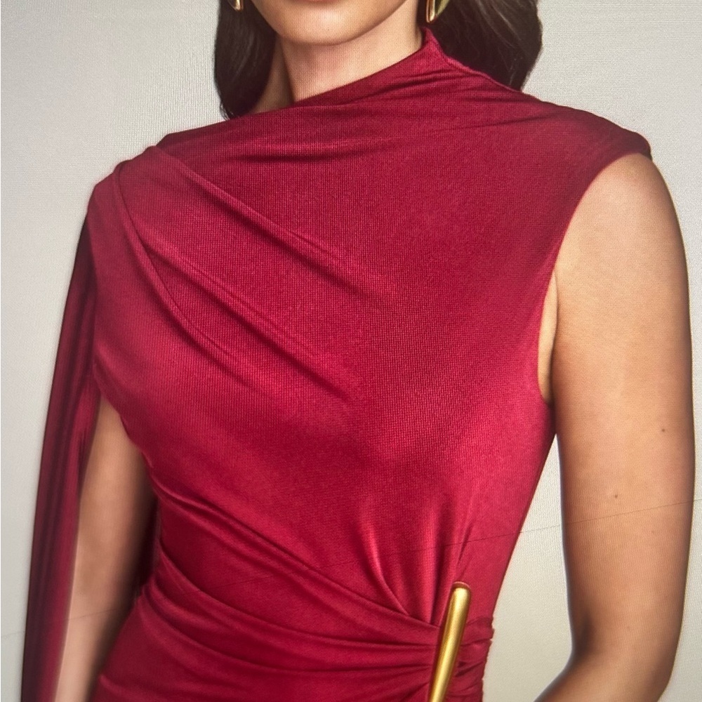 Donna Karan One Shoulder Burgundy Dress
NWT - Picture 3 of 6